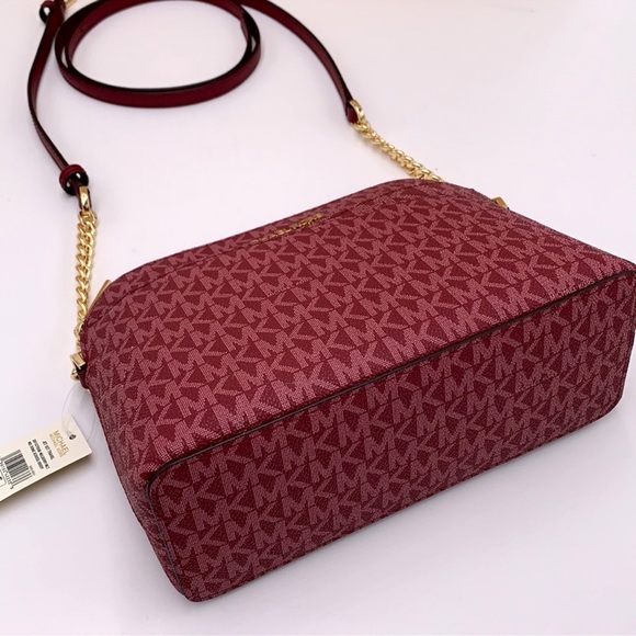 MICHAEL KORS Jet Set Medium Logo Dome Satchel Crossbody XCROSS XBODY
Mulberry - Picture 5 of 16